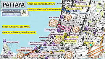 Street Prostitution Map of Pattaya in Thailand ... Strassenstrich, Sex Massage, Streetworkers, Freelancers, Bars, Blowjob
